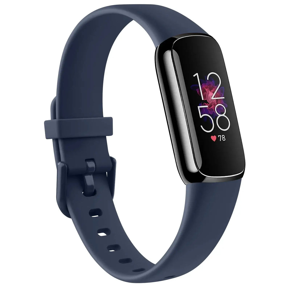 Fitbit Luxe Silicone Band with Solid & Glitter Finishes - Navy
