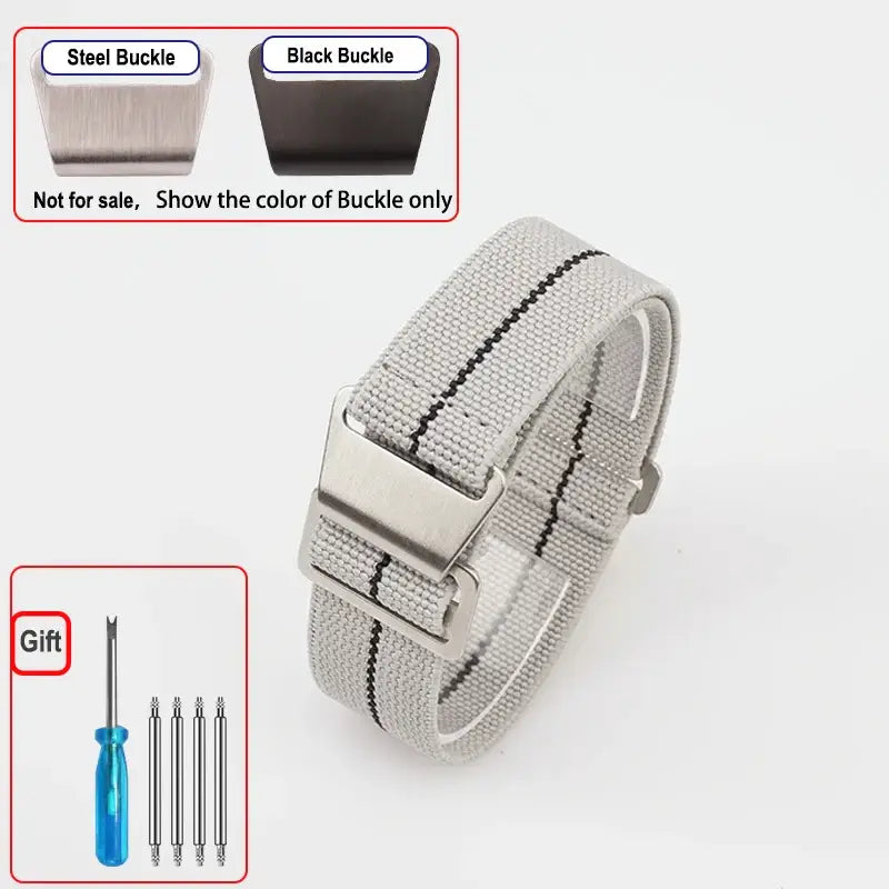 Amazfit Elastic Nylon Parachute Watch Band - Gray / Black