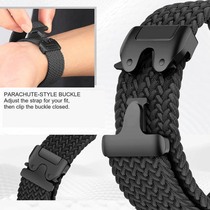 Fitbit Versa 4, Versa 3, Sense 2 and Sense Braided Band, Parachute Clip — product detail