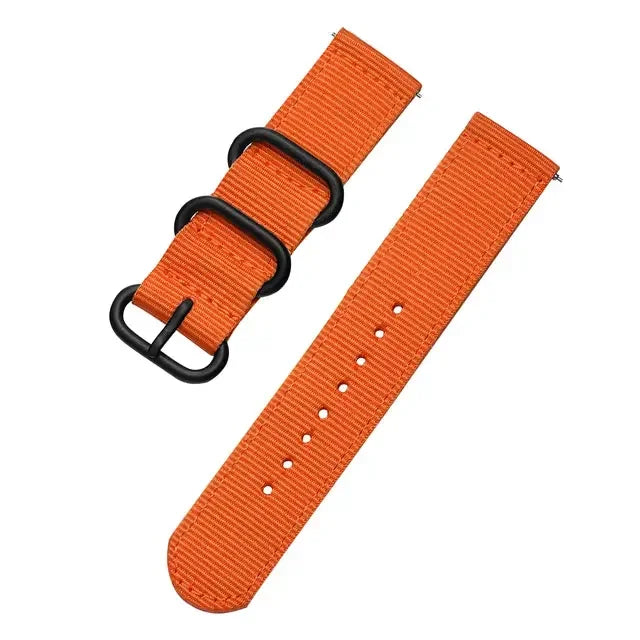 Motorola Moto Nylon Band with Metal Keepers — Orange / Black Hardware