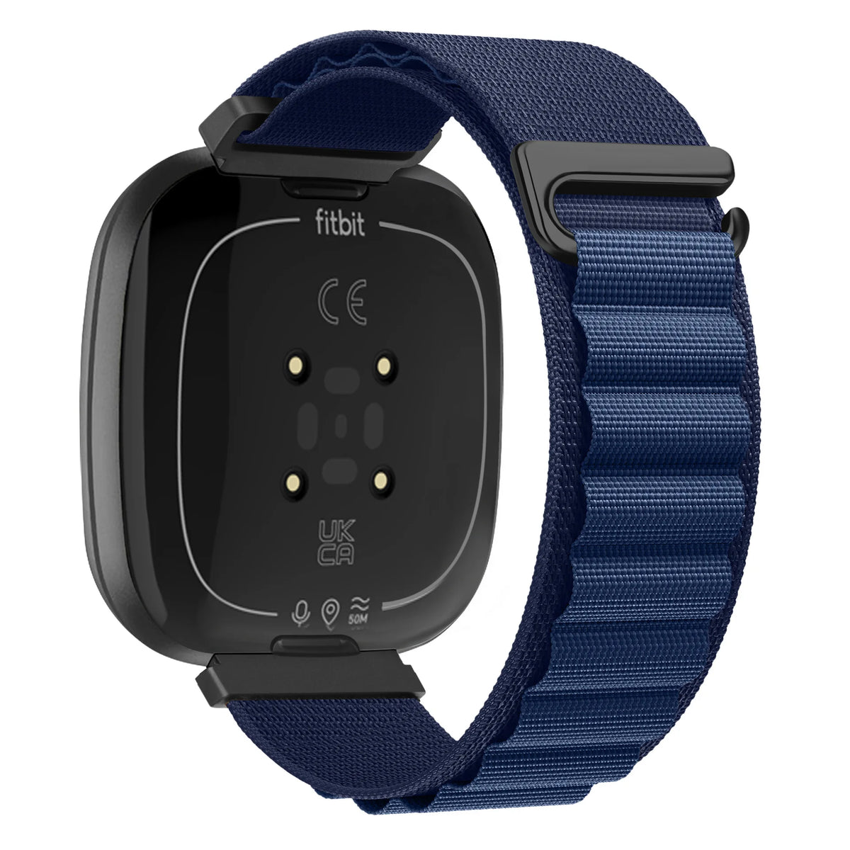 Navy Blue Fitbit Versa 4, Versa 3, Sense 2 and Sense Alpine Loop Nylon Band