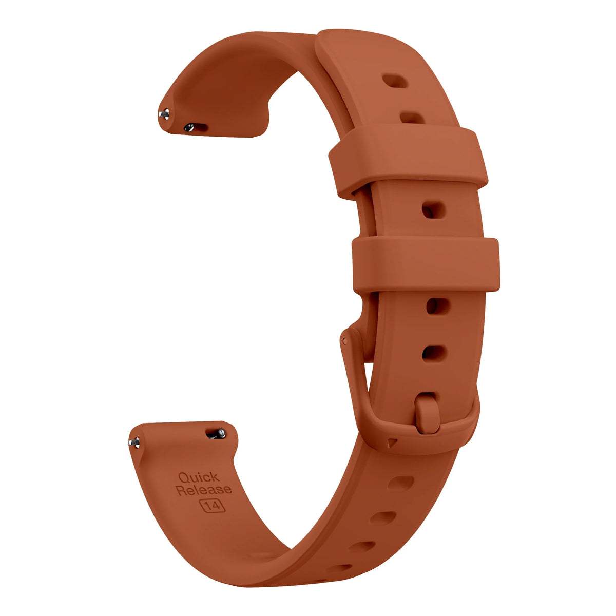 Brown Garmin Lily 2 and 2 Active 14mm Silicone Band with Buckle