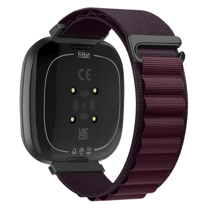 Burgundy Fitbit Versa 4, Versa 3, Sense 2 and Sense Alpine Loop Nylon Band