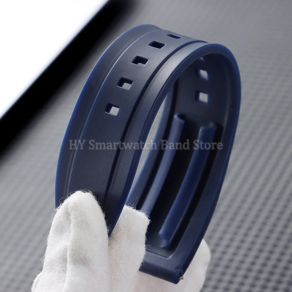 Garmin Silicone Butterfly Clasp Band — flexible strap close-up