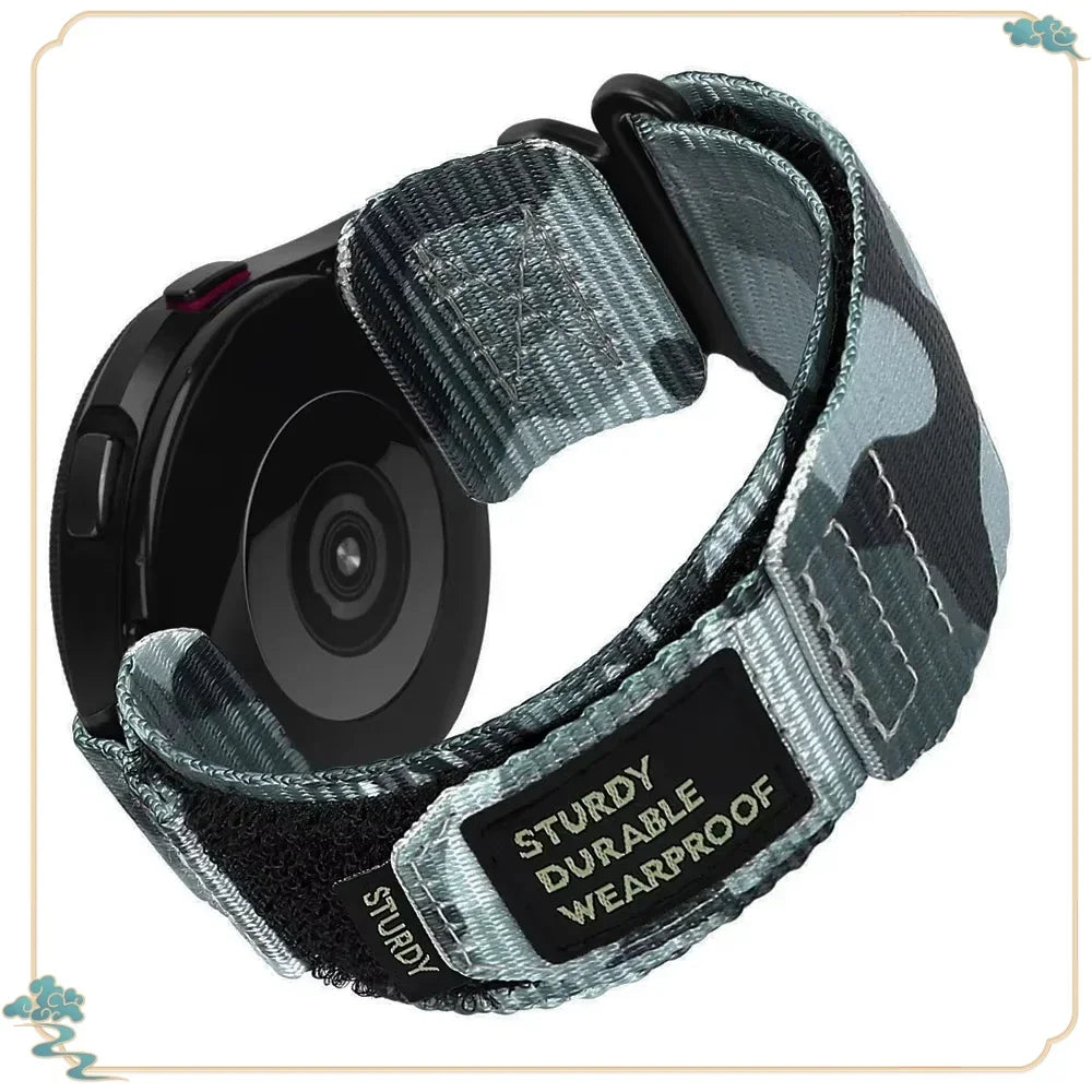 Motorola Moto Nylon Hook-and-Loop Band in Solid and Camo Colors — Gray Camo