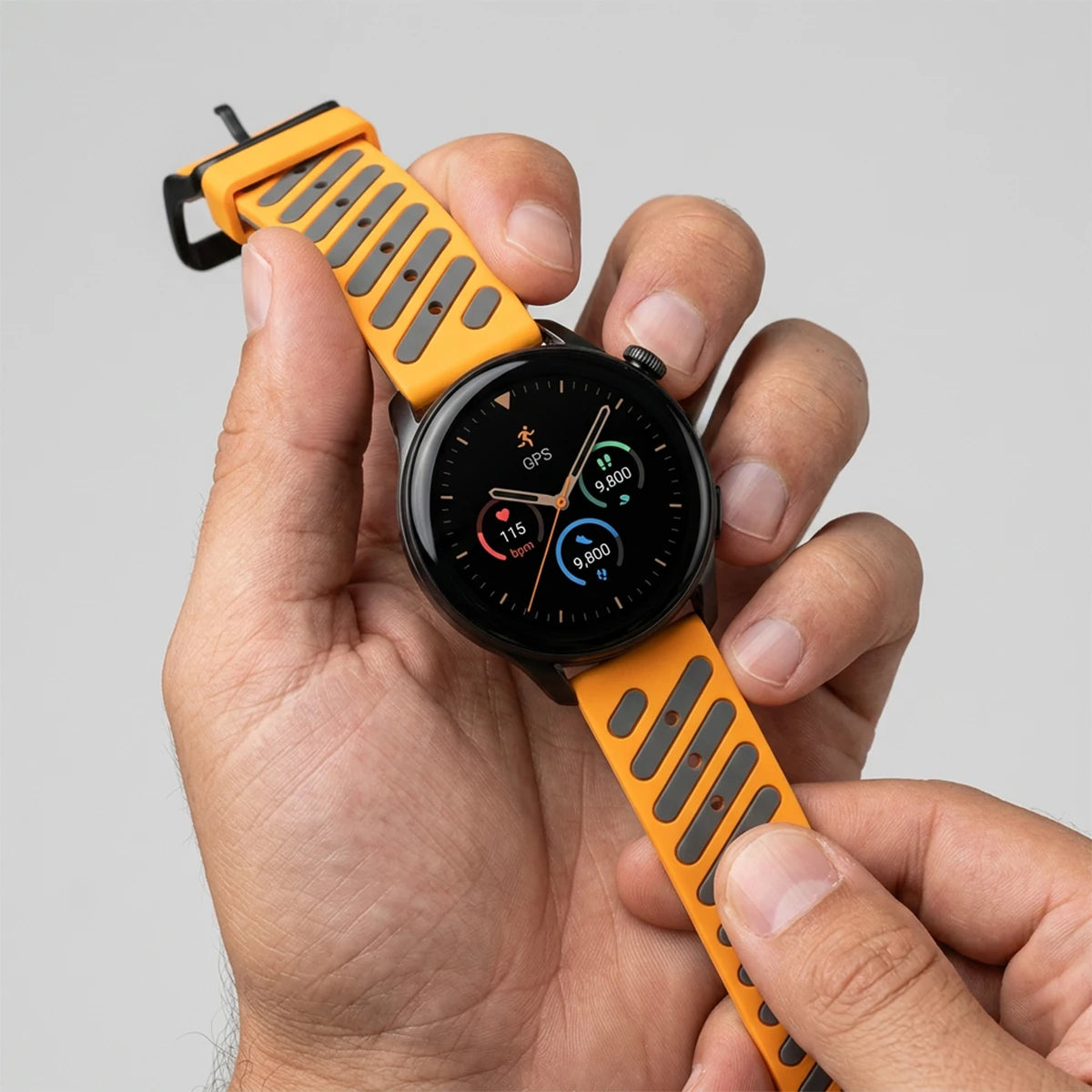 Garmin 22mm Quick Release Two-Tone Silicone Band — product detail