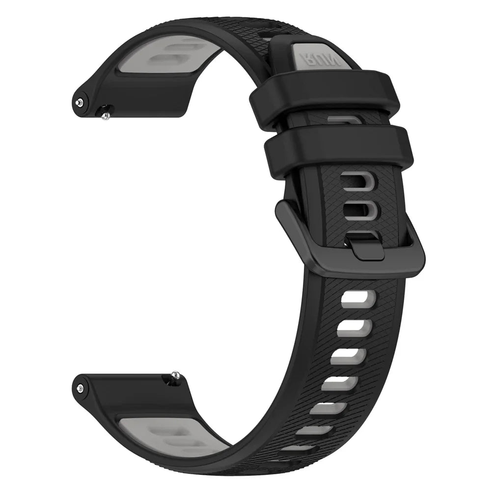 Motorola Moto Textured Silicone Band with Color and Buckle Options — Black / Gray