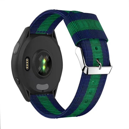 Garmin 20/22mm Quick Release Striped Canvas Nylon Band — product detail