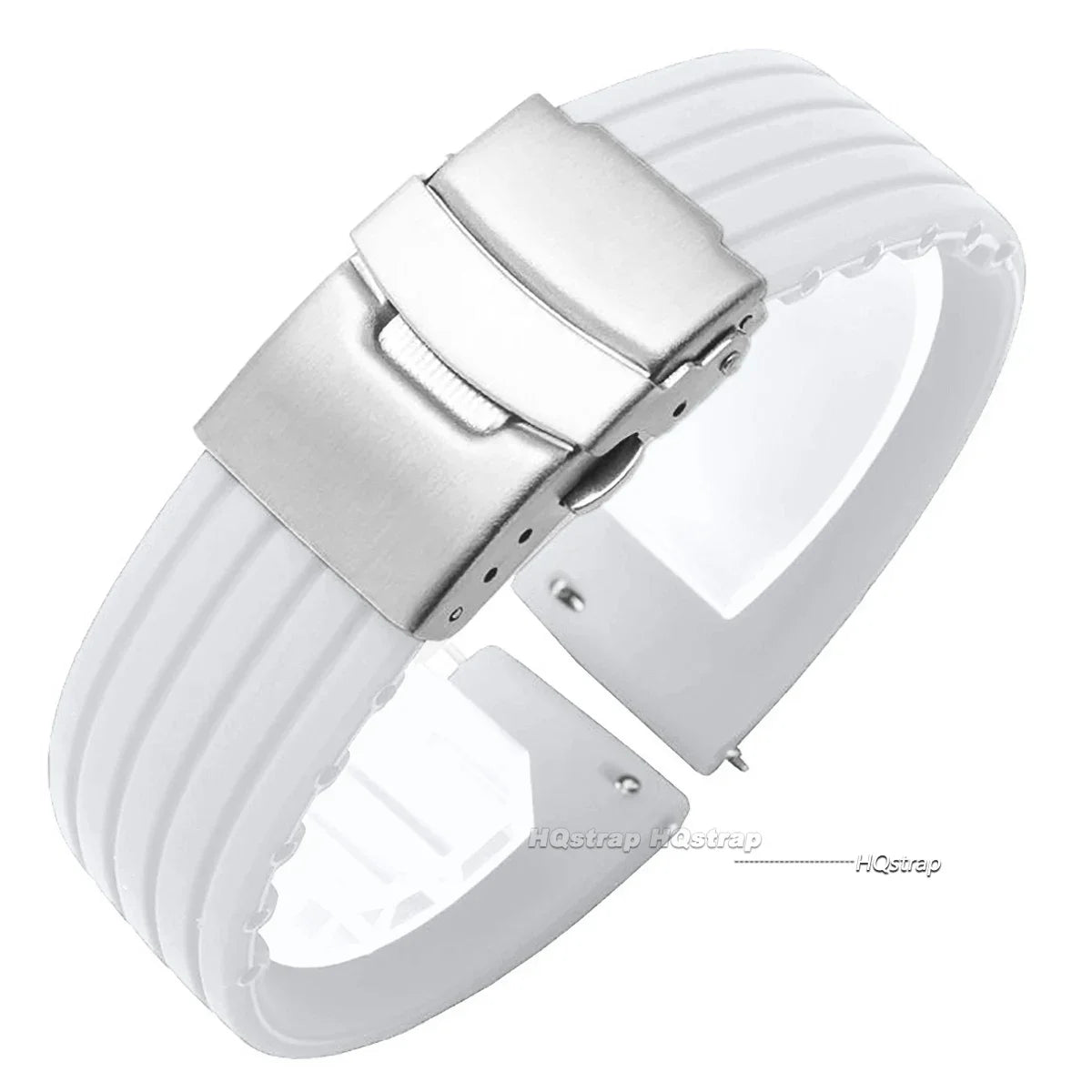 Silicone Folding Clasp Band for Polar – White