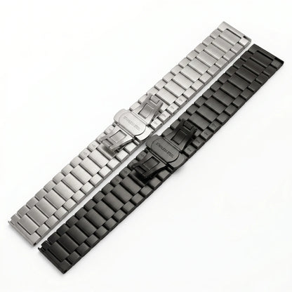 Garmin Brushed Stainless Steel Bracelet — side view