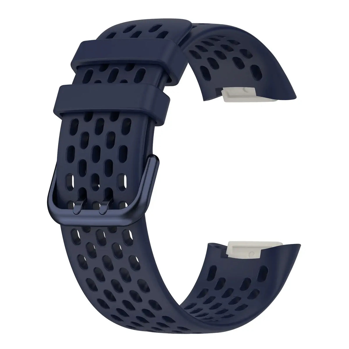 Fitbit Charge 5 & 6 Perforated Silicone Band in Navy Blue