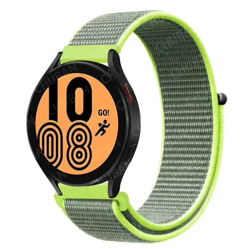 COROS Nylon Sport Loop Watch Band in Solid & Mixed Colors - Olive / Lime
