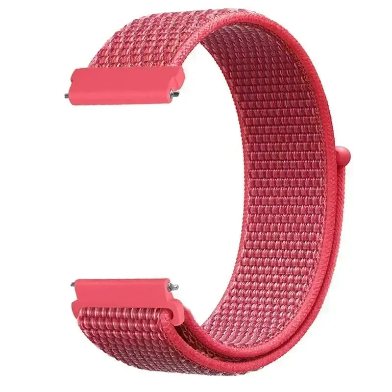 Amazfit Woven Nylon Hook-and-Loop Band — Hibiscus Pink