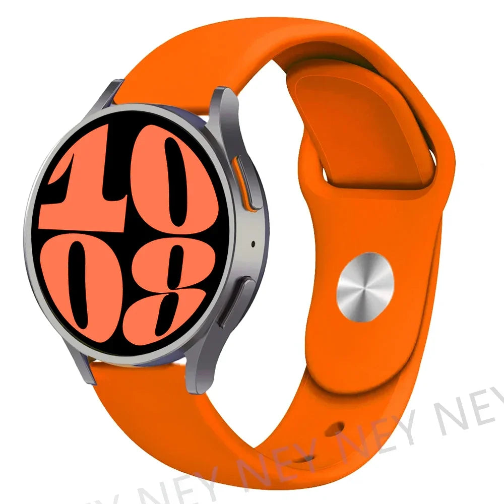 OnePlus Smartwatch Silicone Band - Replacement Sport Strap Accessory in vibrant orange color, featuring a sleek design for comfort.