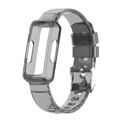 Smoke Gray Fitbit Inspire, Luxe and Ace Clear Band with Built-In Case