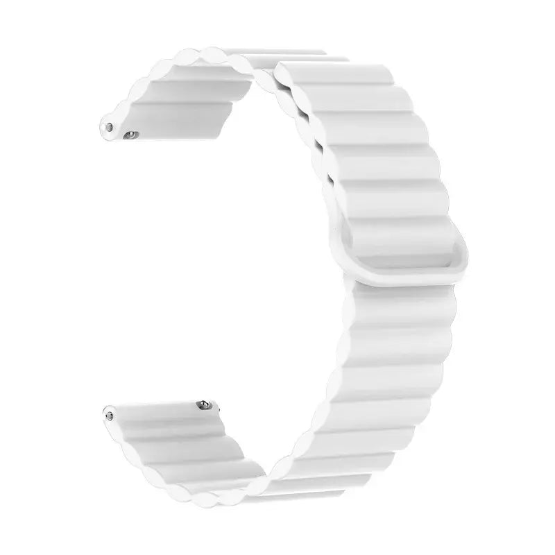 Amazfit Ribbed Magnetic Silicone Loop Band — White