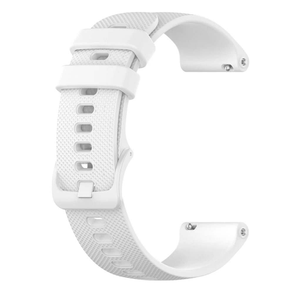 OnePlus Smartwatch Silicone Band Sports Strap Replacement Bracelet in white, designed for comfort and durability.