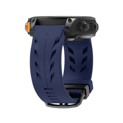 Dark Blue Garmin QuickFit 22/26mm Textured Silicone Band, Solid or Camo