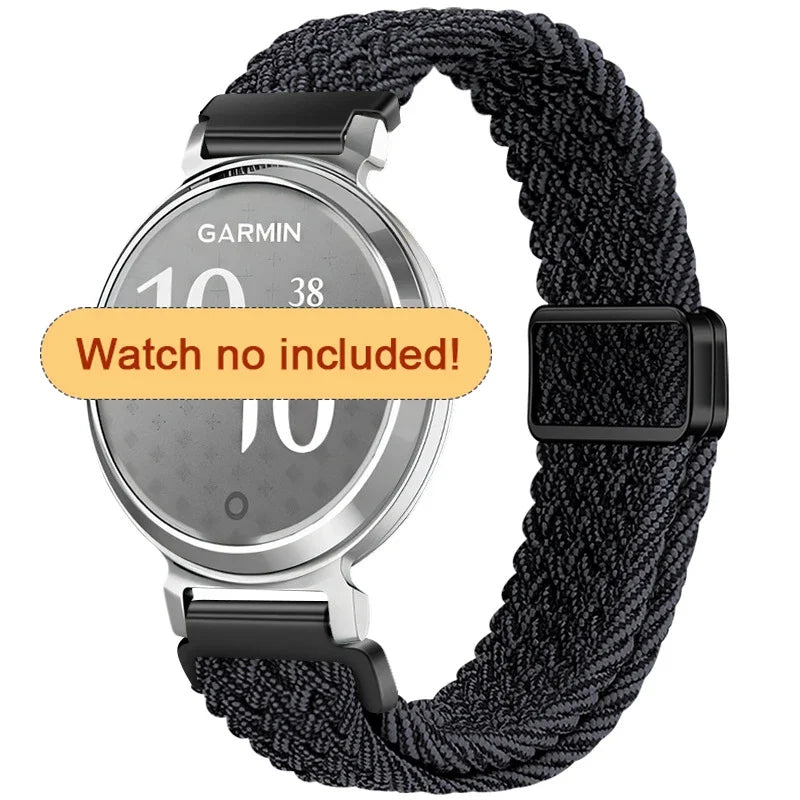 Garmin Lily 2 Braided Nylon Magnetic Band in Graphite