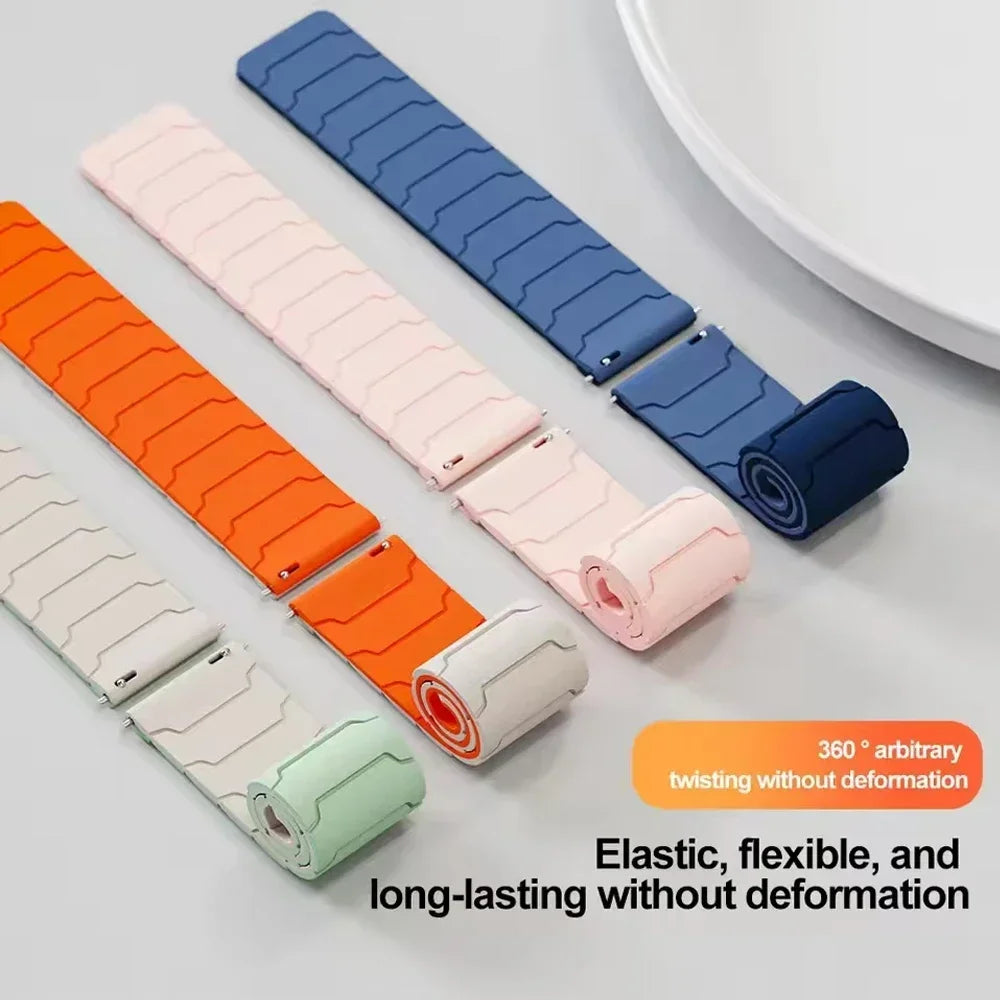 Flexible segmented silicone strap color options for COROS – BandsCo Straps