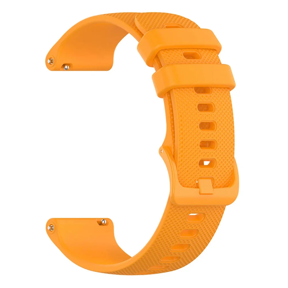 OnePlus Smartwatch Silicone Band Strap Sport Replacement Bracelet in vibrant orange color, designed for comfort and daily wear.