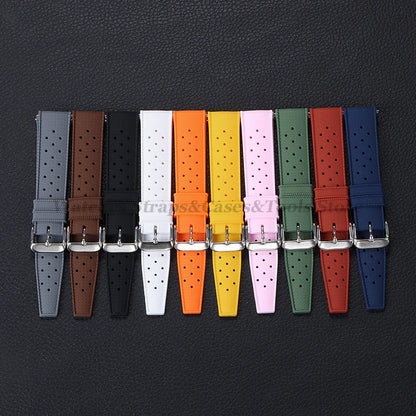 Garmin 18/20/22mm Quick Release Tropic-Style Silicone Band in all 10 colors