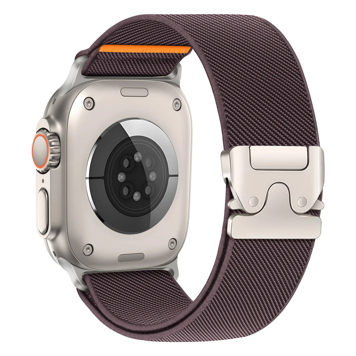 Parachute Buckle Nylon Apple Watch Band in Smoky Plum