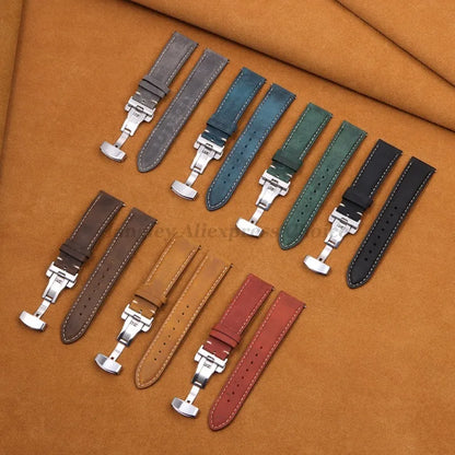 Garmin Calfskin Butterfly Clasp Band in all colors