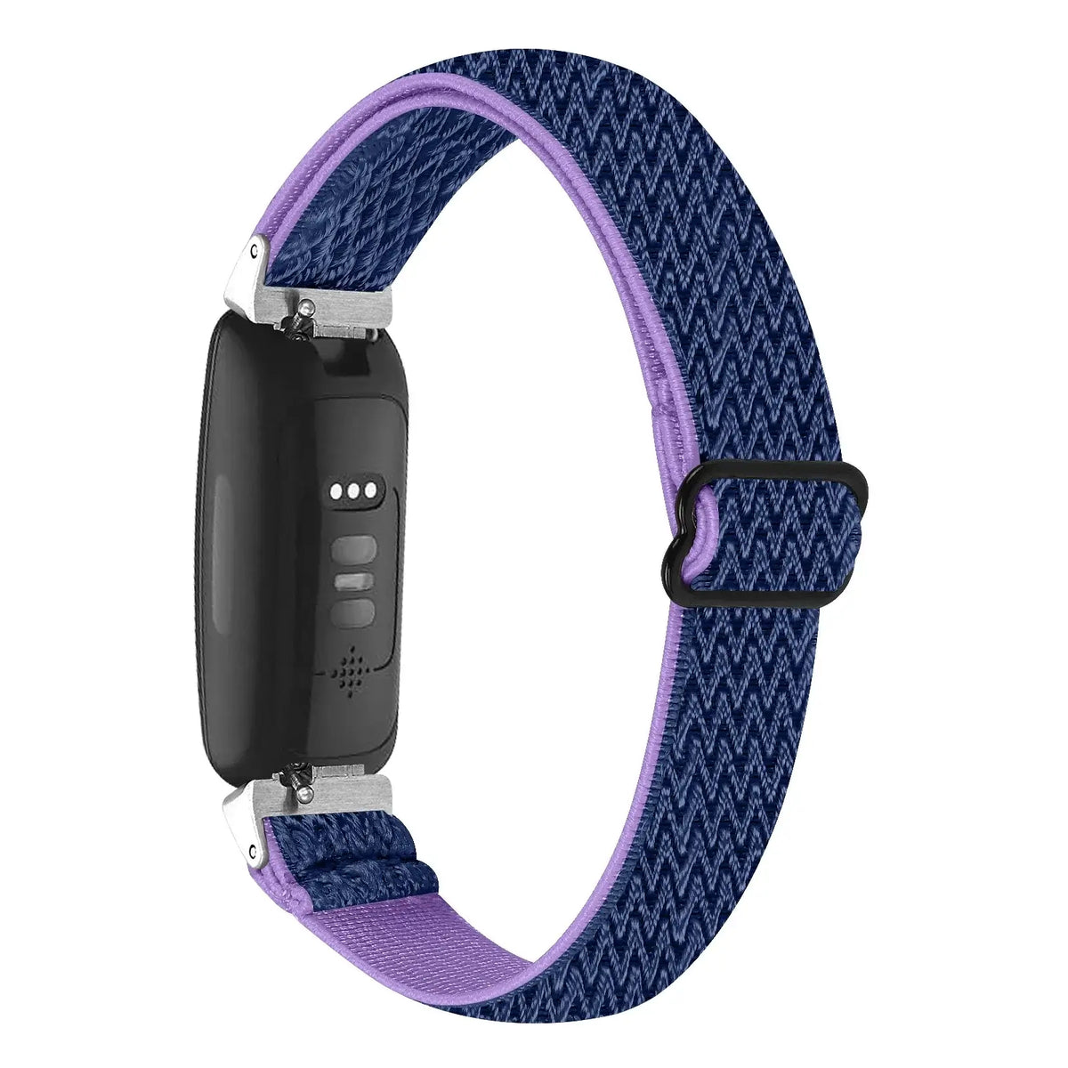 Fitbit Inspire Textured Stretch Nylon Loop Band - Navy / Purple