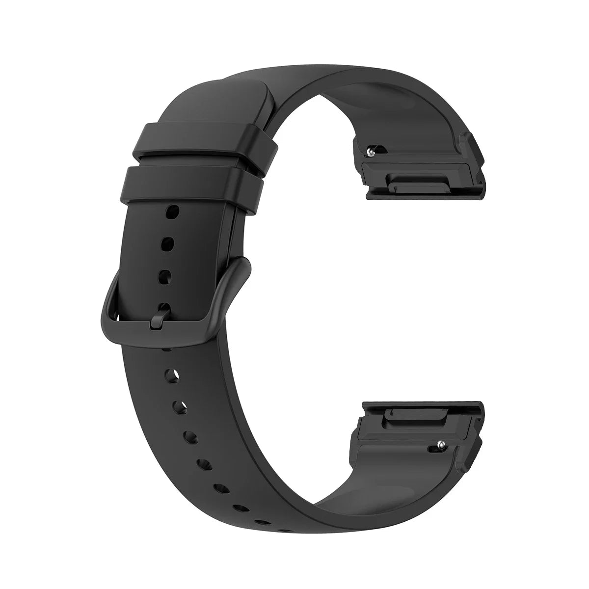 Garmin QuickFit Smooth Silicone Buckle Band in Black / Black