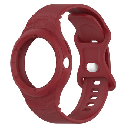 Red Google Pixel Watch 3, 2 and 1 41mm Silicone Band with Built-In Case