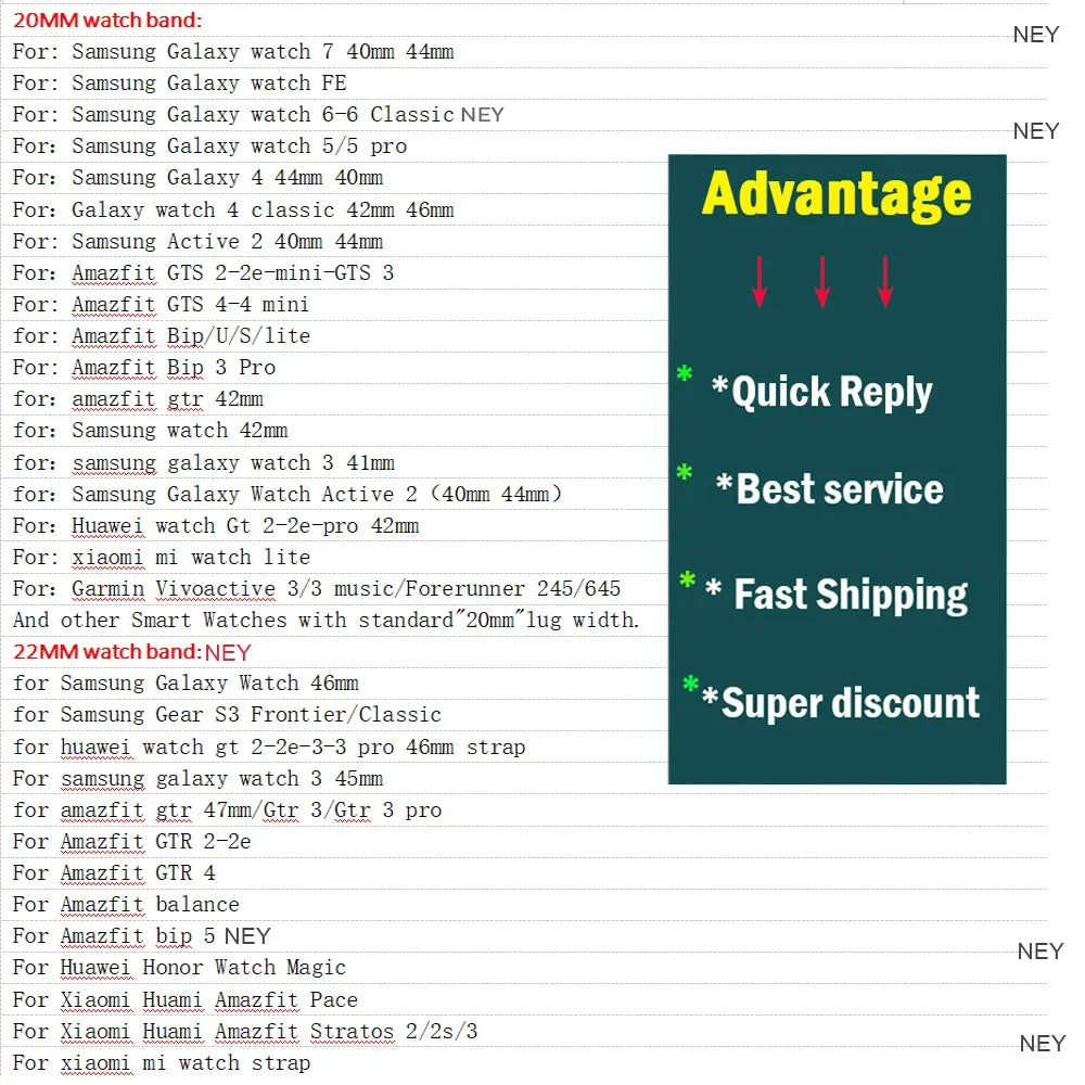 Garmin Printed Silicone Band — compatibility list