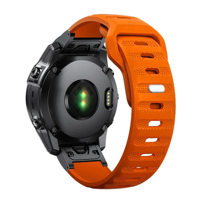 Orange Garmin QuickFit 22/26mm Lightweight Soft Silicone Band