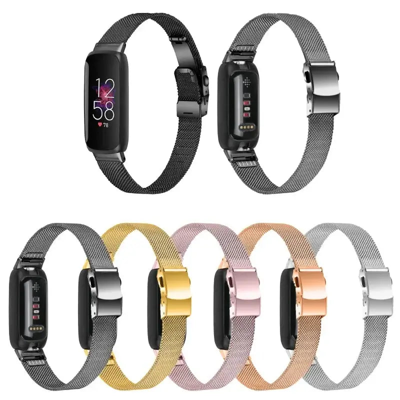 Fitbit Inspire 3 Stainless Steel Mesh Clasp Band - Mesh finish options