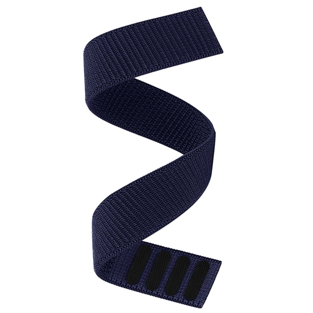 Blue Garmin QuickFit 22/26mm Soft Nylon Hook-and-Loop Sport Band