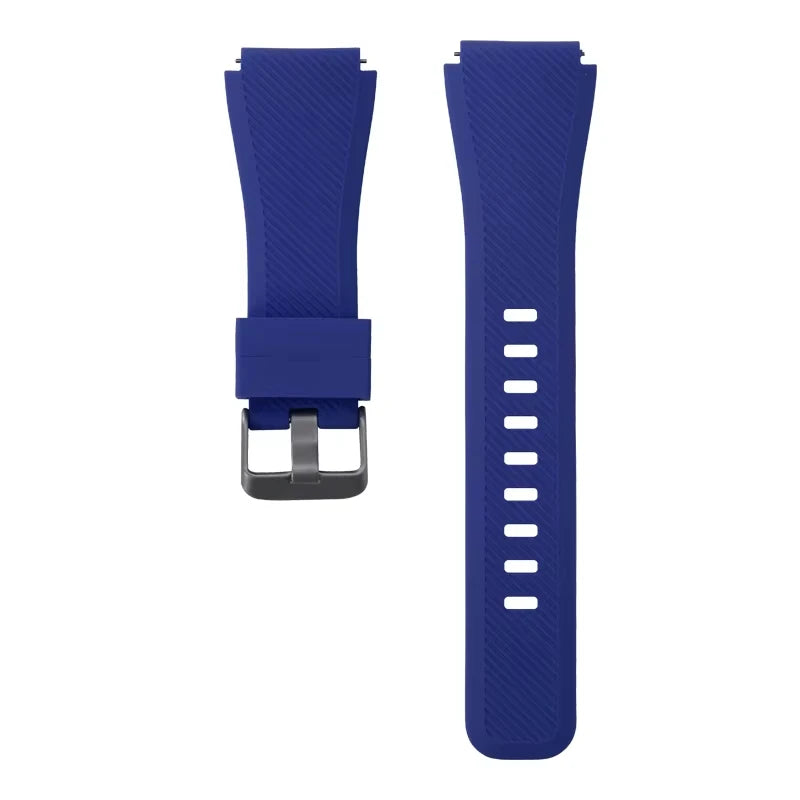 COROS Textured Silicone Watch Band with Pin Buckle - Navy Blue