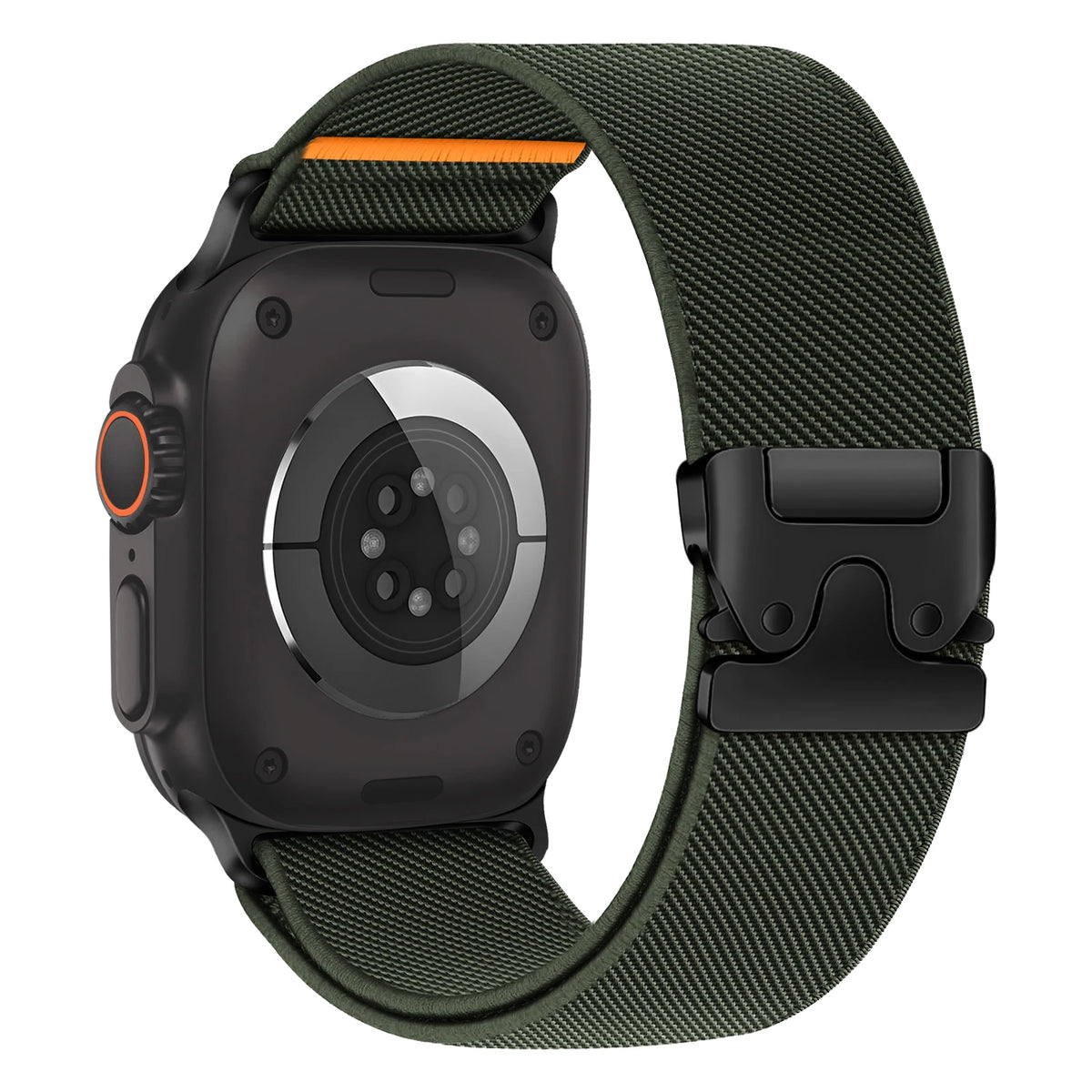 Parachute Buckle Nylon Apple Watch Band in Army Green
