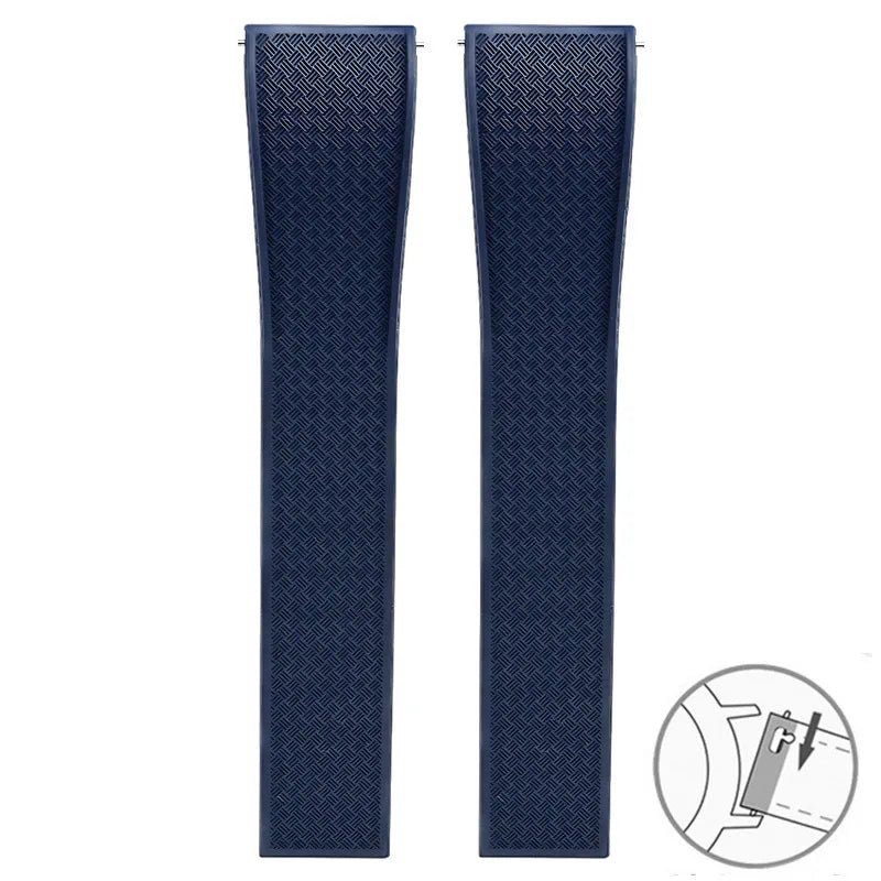 Garmin FKM Rubber Band — strap in navy blue
