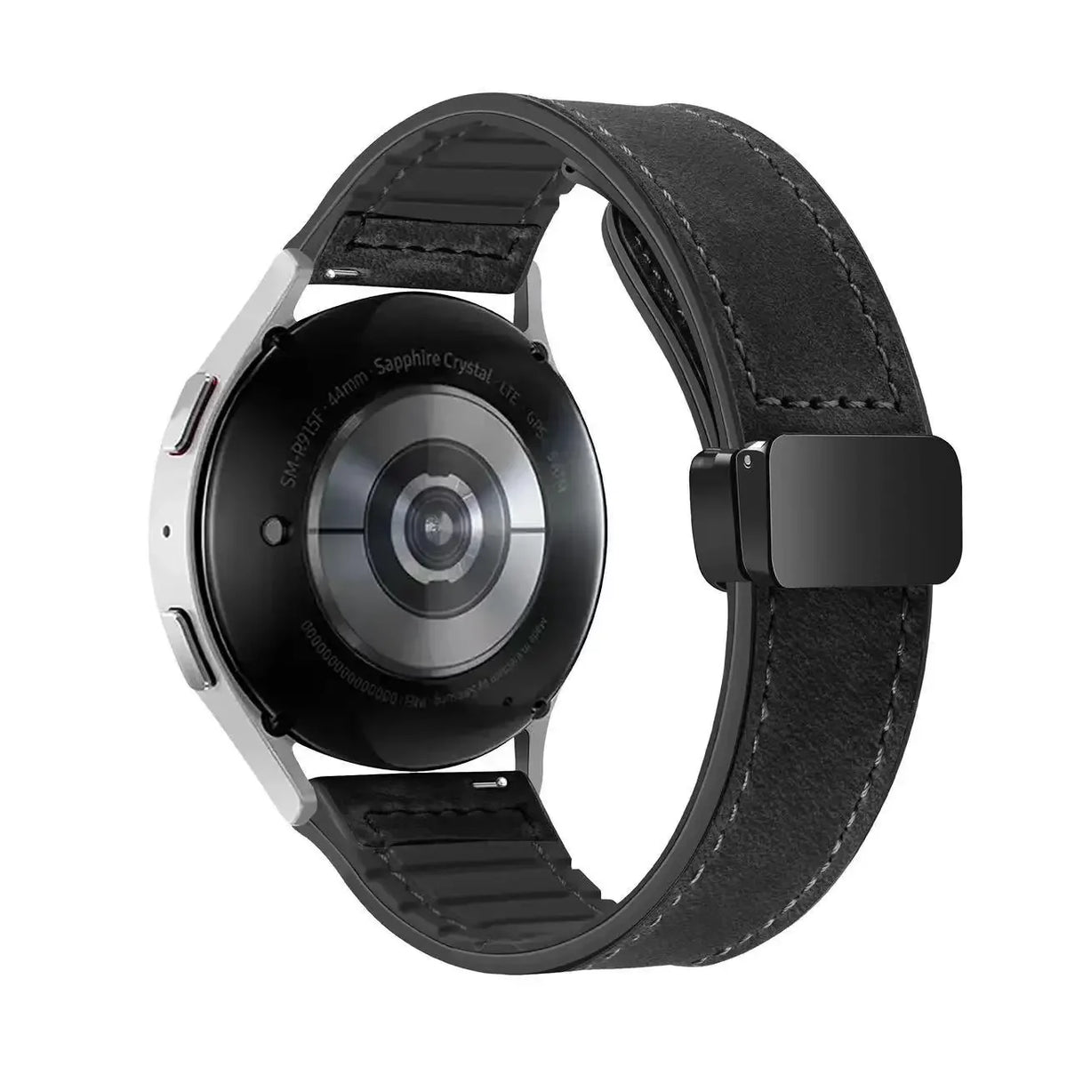 Garmin Leather and Silicone Magnetic Band in Black