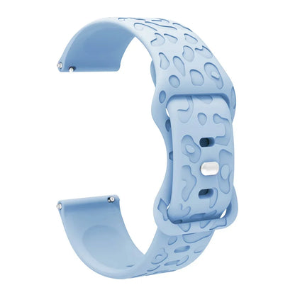 Garmin Leopard Print Silicone Band in Light Blue