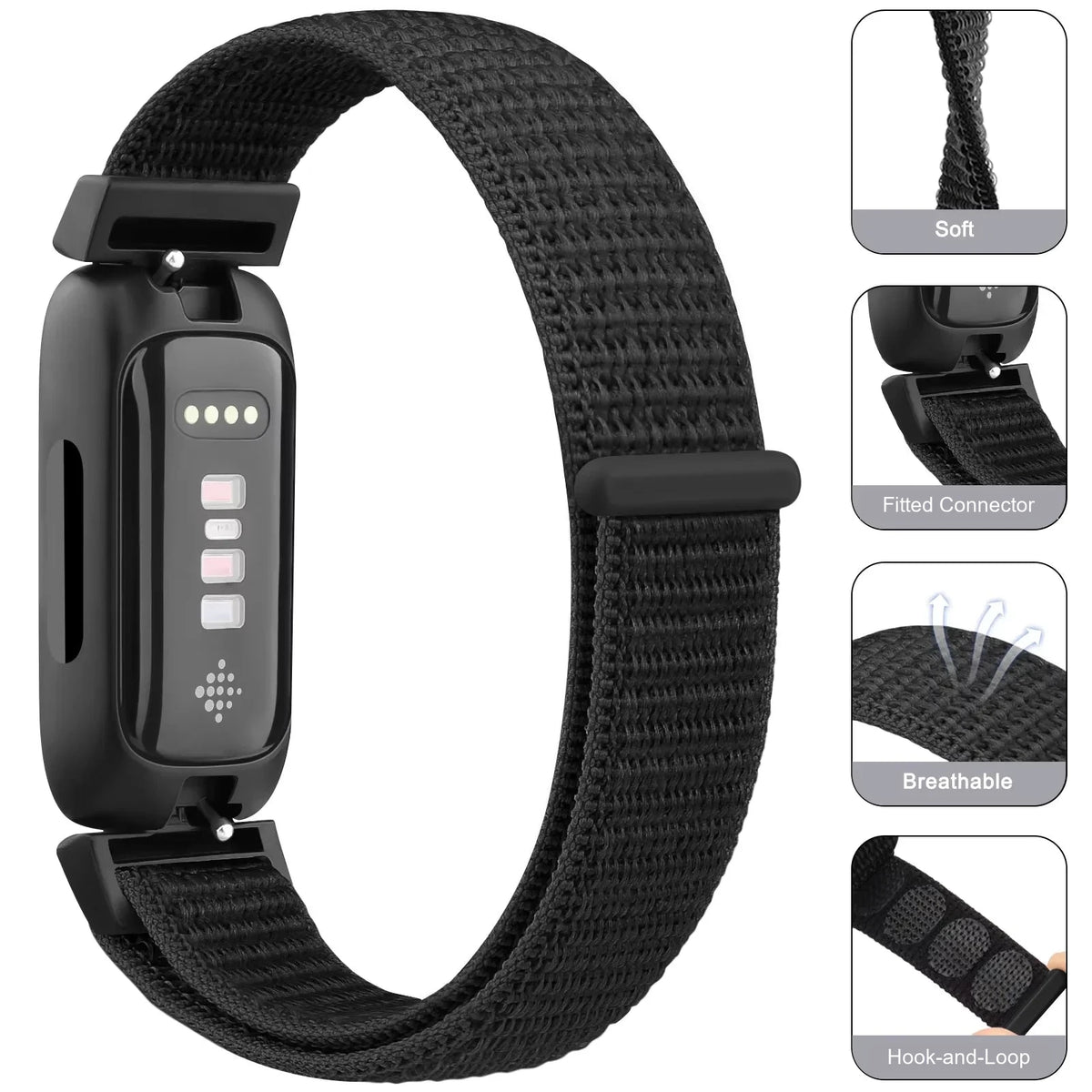 Fitbit Inspire 3, Inspire 2 and Ace 3 Nylon Sport Loop Band — product detail