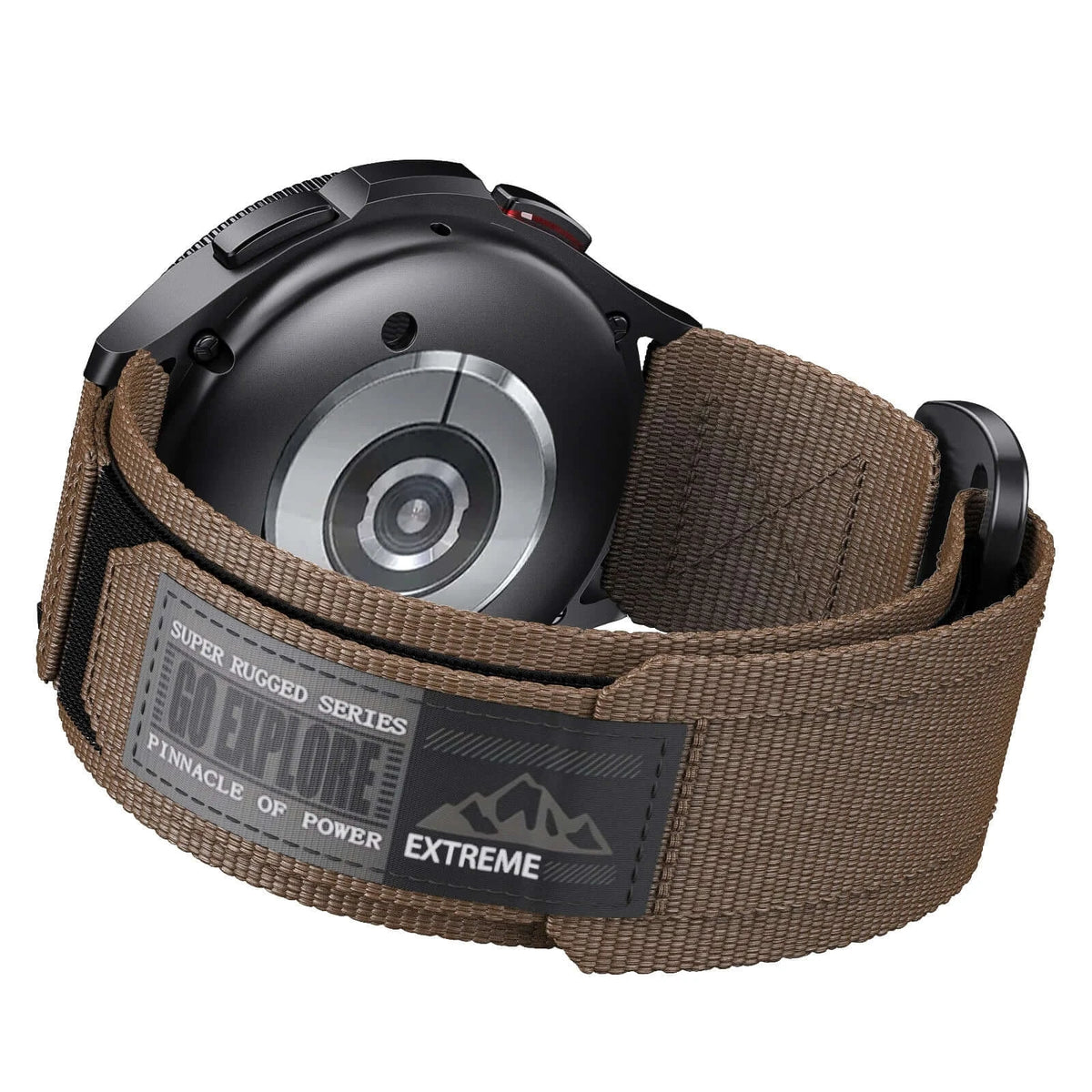 Amazfit Nylon Sport Loop Watch Band with Woven Patch - Brown
