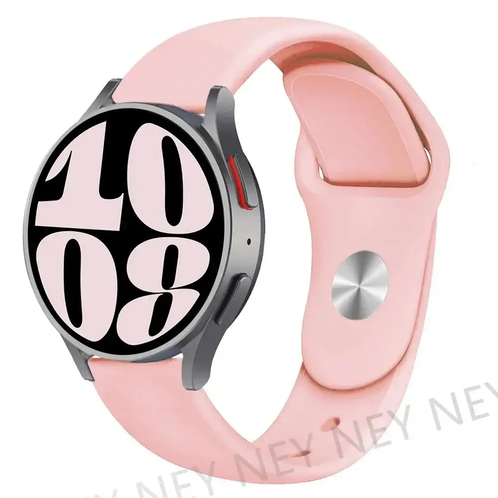 Amazfit Smooth Silicone Pin-and-Tuck Band — Light Pink