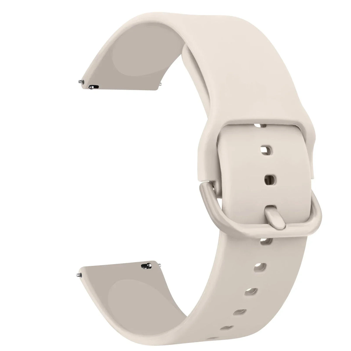 OnePlus Watch Band Silicone Strap Sport Replacement Wristband Accessory in beige color, flexible and comfortable for daily wear.