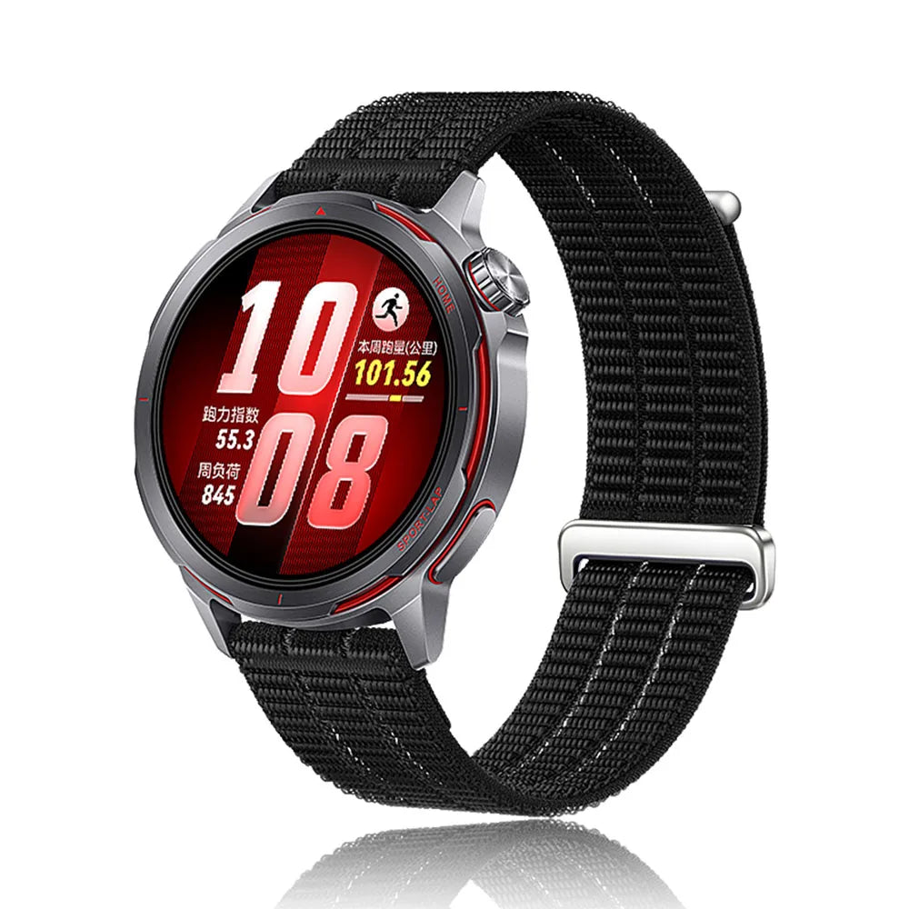 Midnight Black Garmin 18/20/22mm Quick Release Nylon Band with Slider