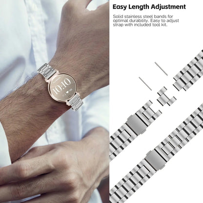 Garmin Lily 2 Stainless Steel Link Bracelet — adjusting the length