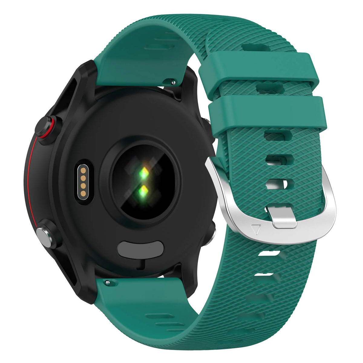 Polar Textured Silicone Buckle Band — Teal Green