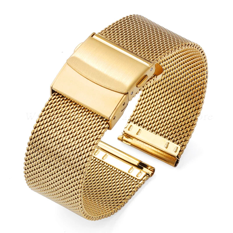 Garmin Thin Milanese Mesh Band in Gold