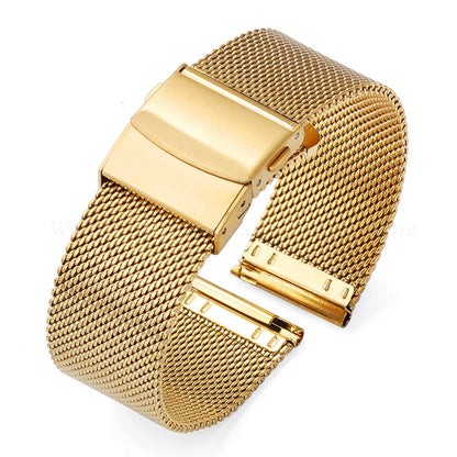 Garmin Thin Milanese Mesh Band in Gold