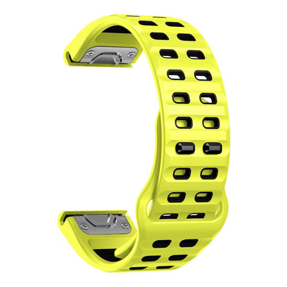 Garmin QuickFit 22/26mm Perforated Silicone Band with Tuck Closure — design detail